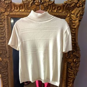 Christopher&Banks creme turtle neck shirt
